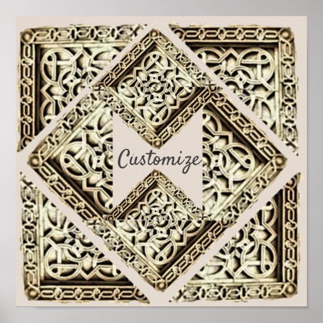 Affiche de l'architecture du temple islamique Thun (Devant)