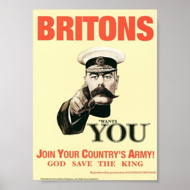 Affiche de l'armée britannique (Devant)