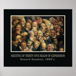 Affiche de l'art Expressions de Daumier