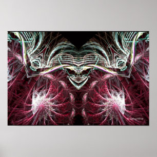 Affiche de l'art fractal du Joker