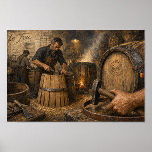 Affiche de l'atelier éclairé au feu du tonnelier b