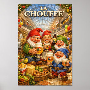 Affiche de l'aventure shopping de la bière belge