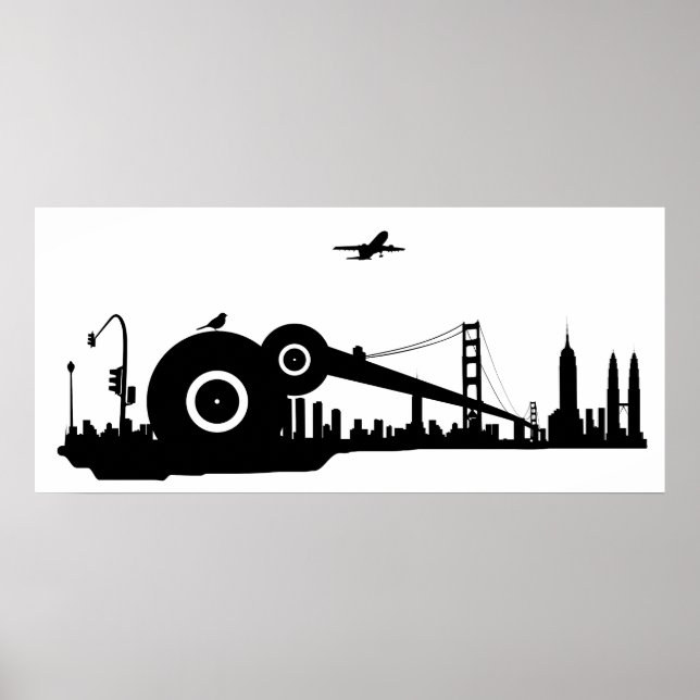 Affiche de l'avion de la ville de Sparrow - Coloss (Devant)