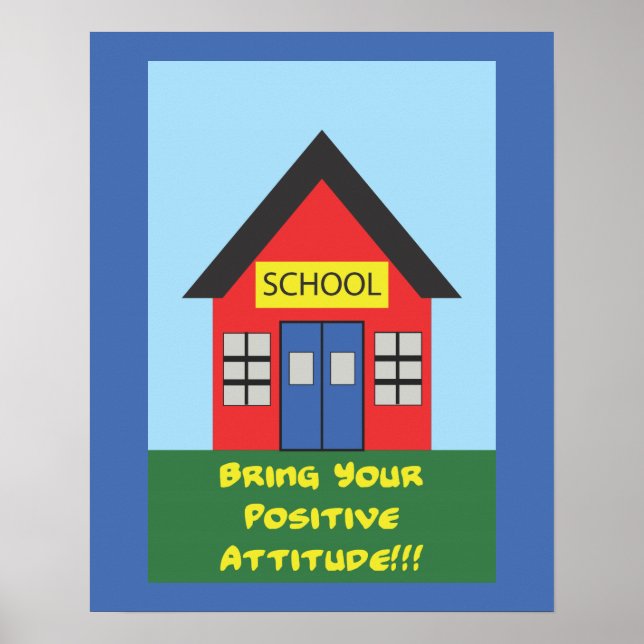 Affiche de l'école d'attitude positive (Devant)