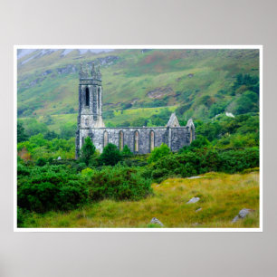 Affiche de l'église de Dunlewey   Donegal historiq