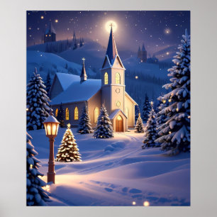 Affiche de l'église de Noël