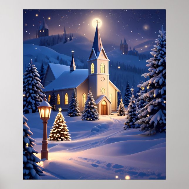 Affiche de l'église de Noël (Devant)