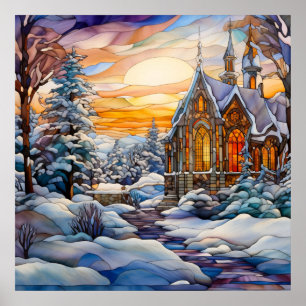 Affiche de l'église d'hiver