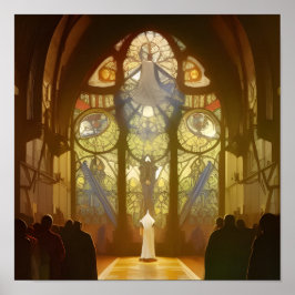 Affiche de l'église du service du dimanche