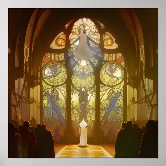 Affiche de l'église du service du dimanche (Devant)