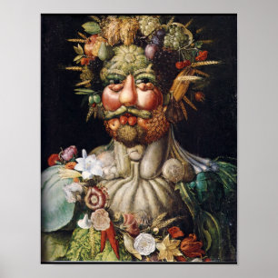 Affiche de Légume-Man de Giuseppe Arcimboldo