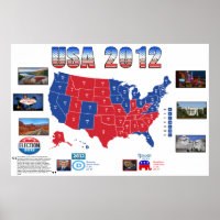 Affiche de l'élection présidentielle de 2012 aux É