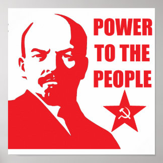 Affiche de Lénine "Le pouvoir au peuple"
