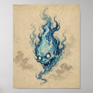 Affiche de l'esprit Onibi de la Flamme Dorée