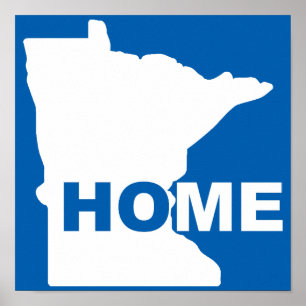 Affiche de l'État du Minnesota loin de chez soi