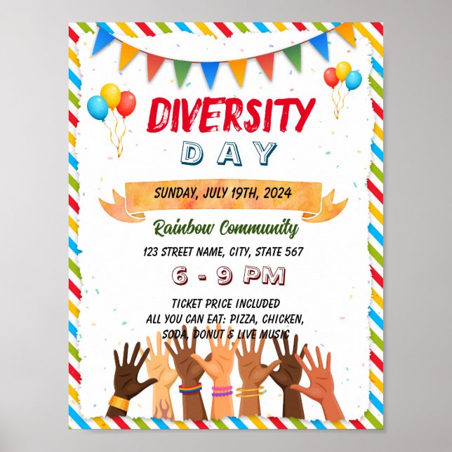 Affiche de l'événement de la Journée de la diversi (Devant)