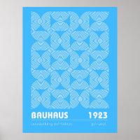Affiche de l'exposition Bauhaus 1923