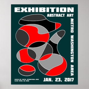 Affiche de l'exposition d'art abstrait #1