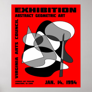 Affiche de l'exposition d'art abstrait #3