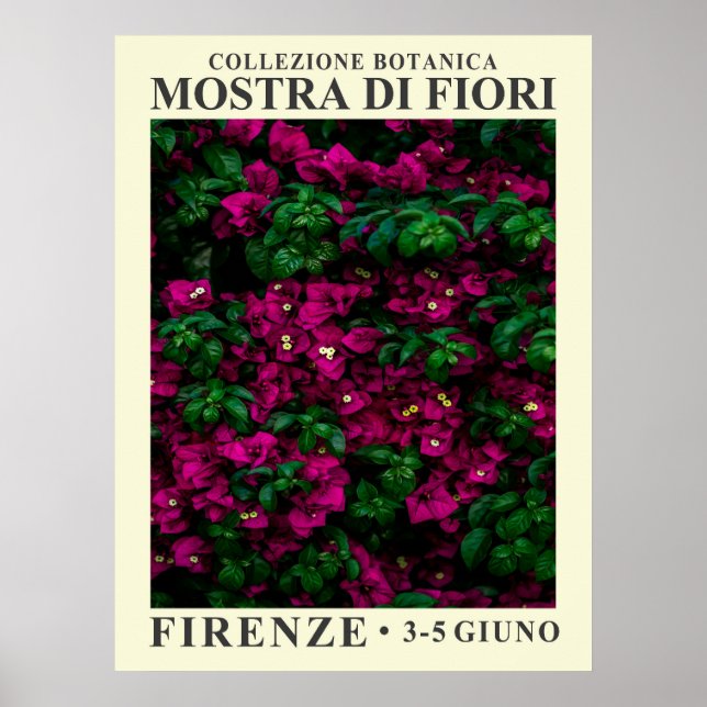 Affiche de l'exposition florale n° 1 (Devant)
