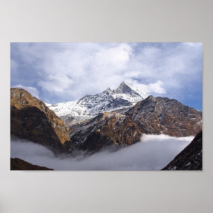 Affiche de l'Himalaya de camp de base d'Everest