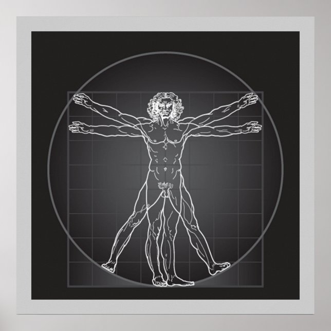 affiche de l'homme da vinci vitruvian FROM 14.95 (Devant)