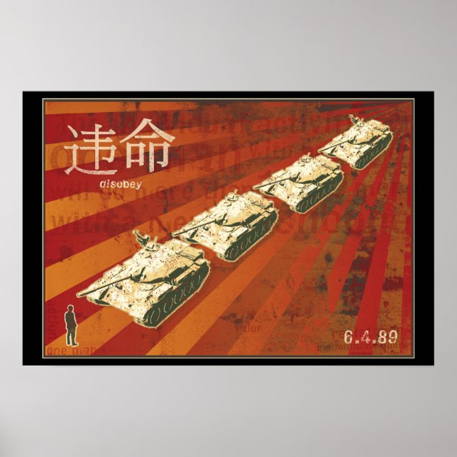 Affiche de l'homme de char DISOBEY (Devant)