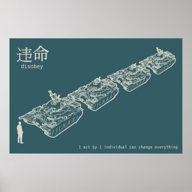 Affiche de l'homme de char DISOBEY (Devant)