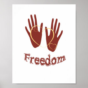 Affiche de liberté (format de cadre photo standard
