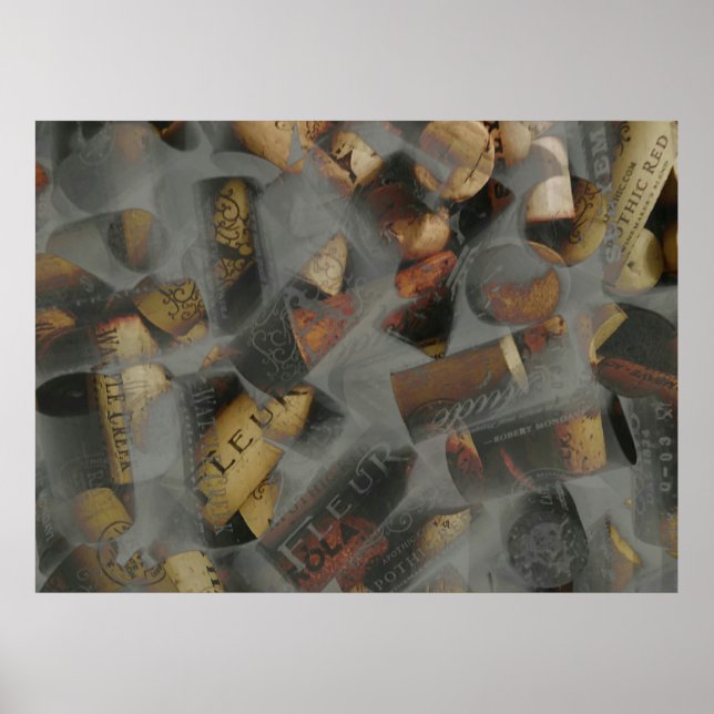 Affiche de liège de vin (Devant)