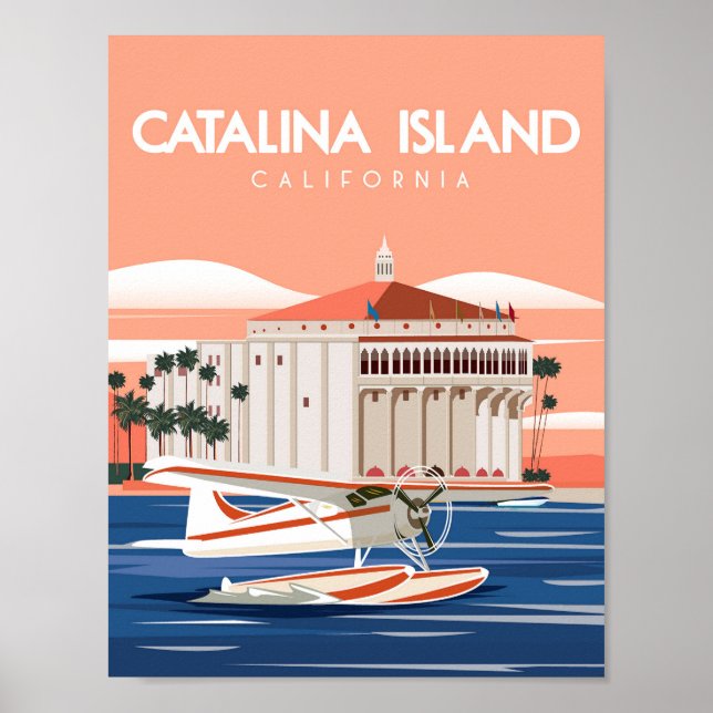 Affiche de l'île de Catalogne en Californie (Devant)