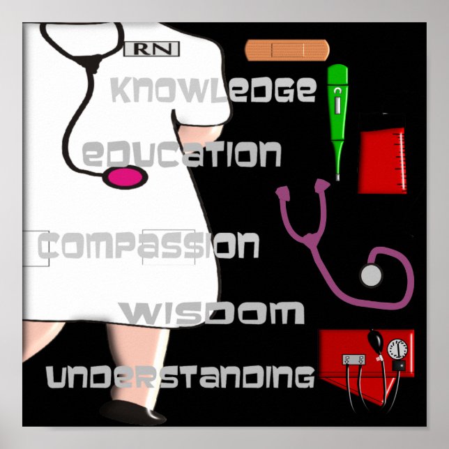 Affiche de l'infirmière autorisée - (Devant)