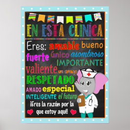 Affiche de l'infirmière de l'école espagnole