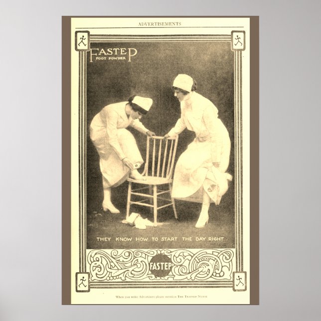 affiche de l'infirmière vintage (Devant)