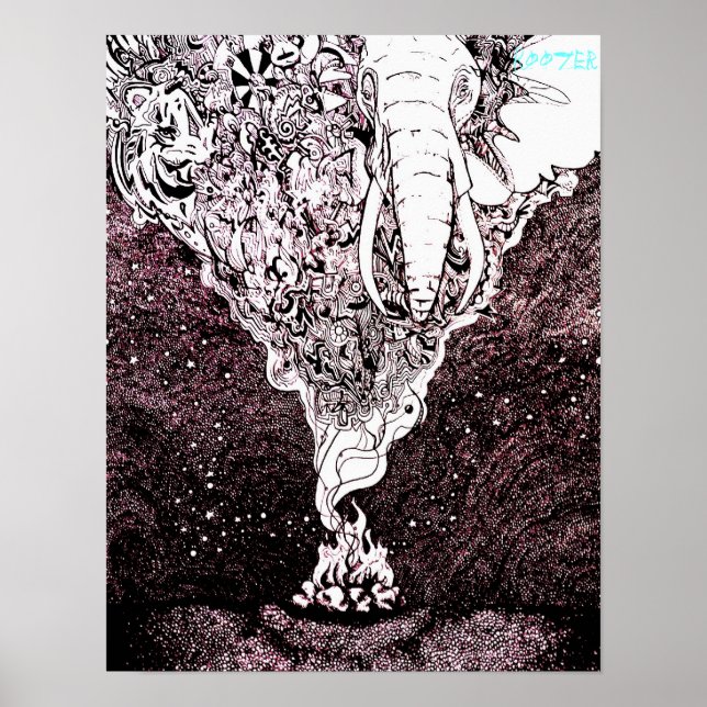 affiche de l'oeuvre d'art originale (Devant)