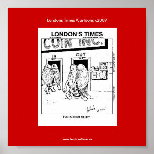 Affiche de Londres Paradigme Changement de drôle d