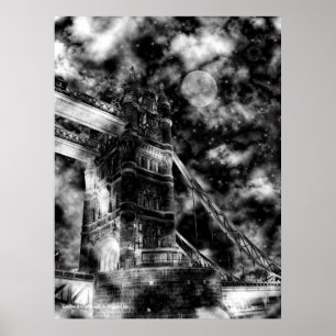 Affiche de Londres Pont Dark Remix