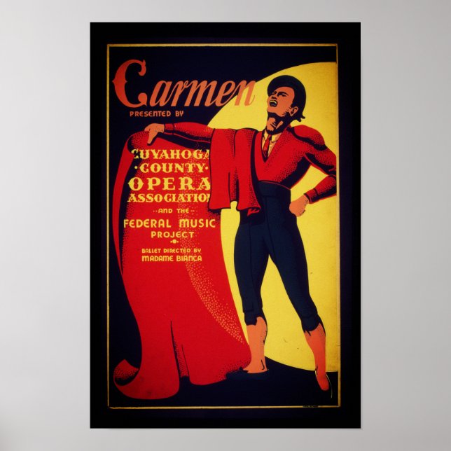 Affiche de l'opéra Carmen (Devant)
