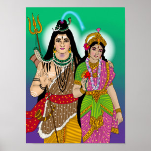 Affiche de Lord Shiv-Parvati