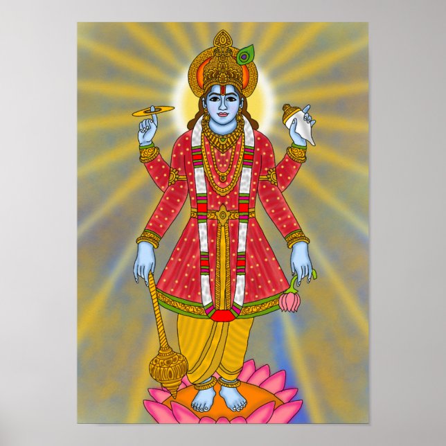 Affiche de Lord Vishnu (Devant)