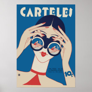 Affiche de lunettes de soleil pour femmes Carteles