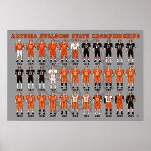 Affiche de l'uniforme des champions d'État des Art