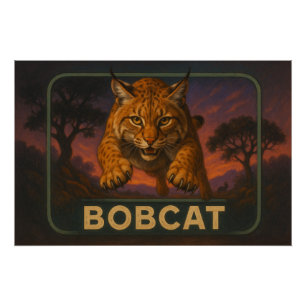 Affiche de lynx roux