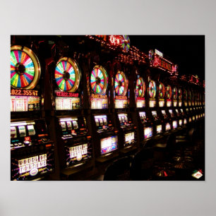 Affiche de machines à sous de Las Vegas