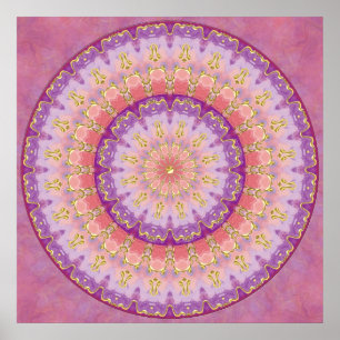 Affiche de mandala de baie d'été