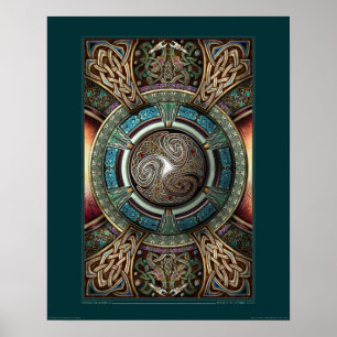 Affiche de mandala de Triskelion (16x20")