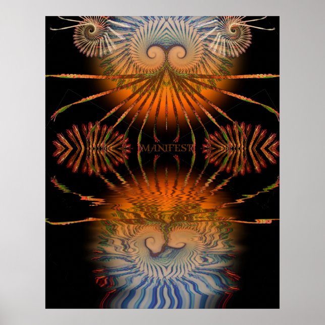 Affiche de manifeste fractal (Devant)