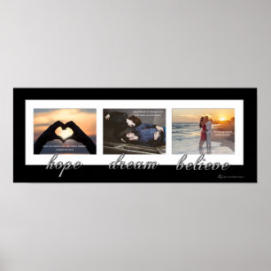 Affiche de mariage Hope, Dream, Believe
