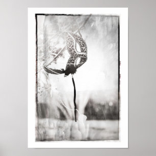 affiche de maschera d'empreinte de léopard