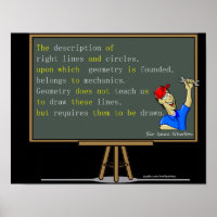 Affiche de mathématiques Isaac Newton